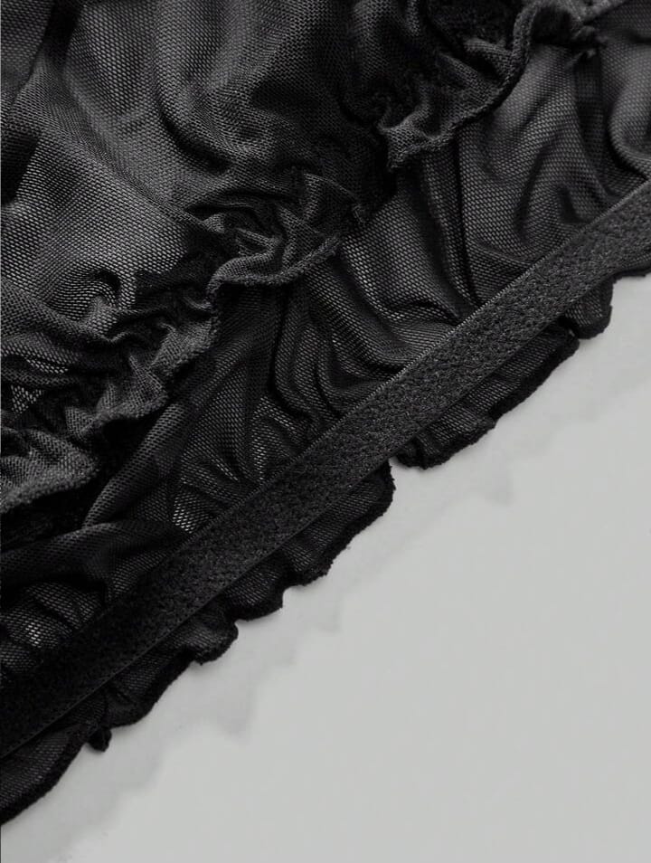 Men's Sheer Mesh Open Crotch Briefs, Underwear